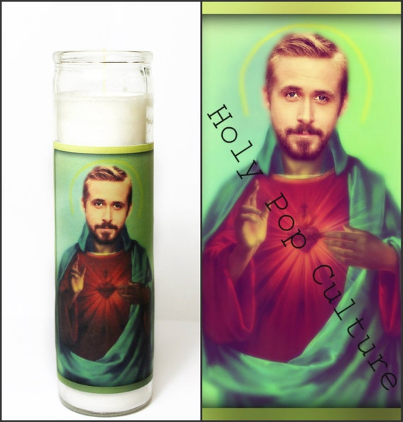Saint Ryan Prayer Candle // Gosling // Hey Girl // birthday