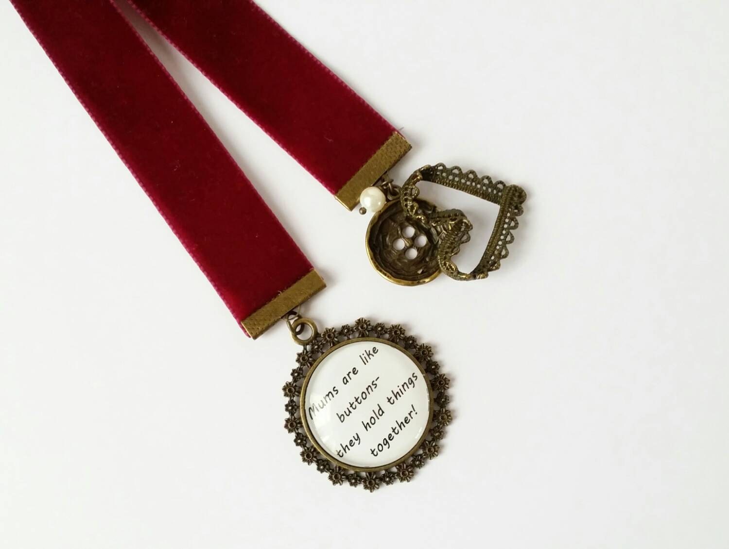 Personalized bookmark ribbon bookmark mother gift custom