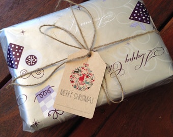 Printable Christmas Gift Tags - Vintage Design