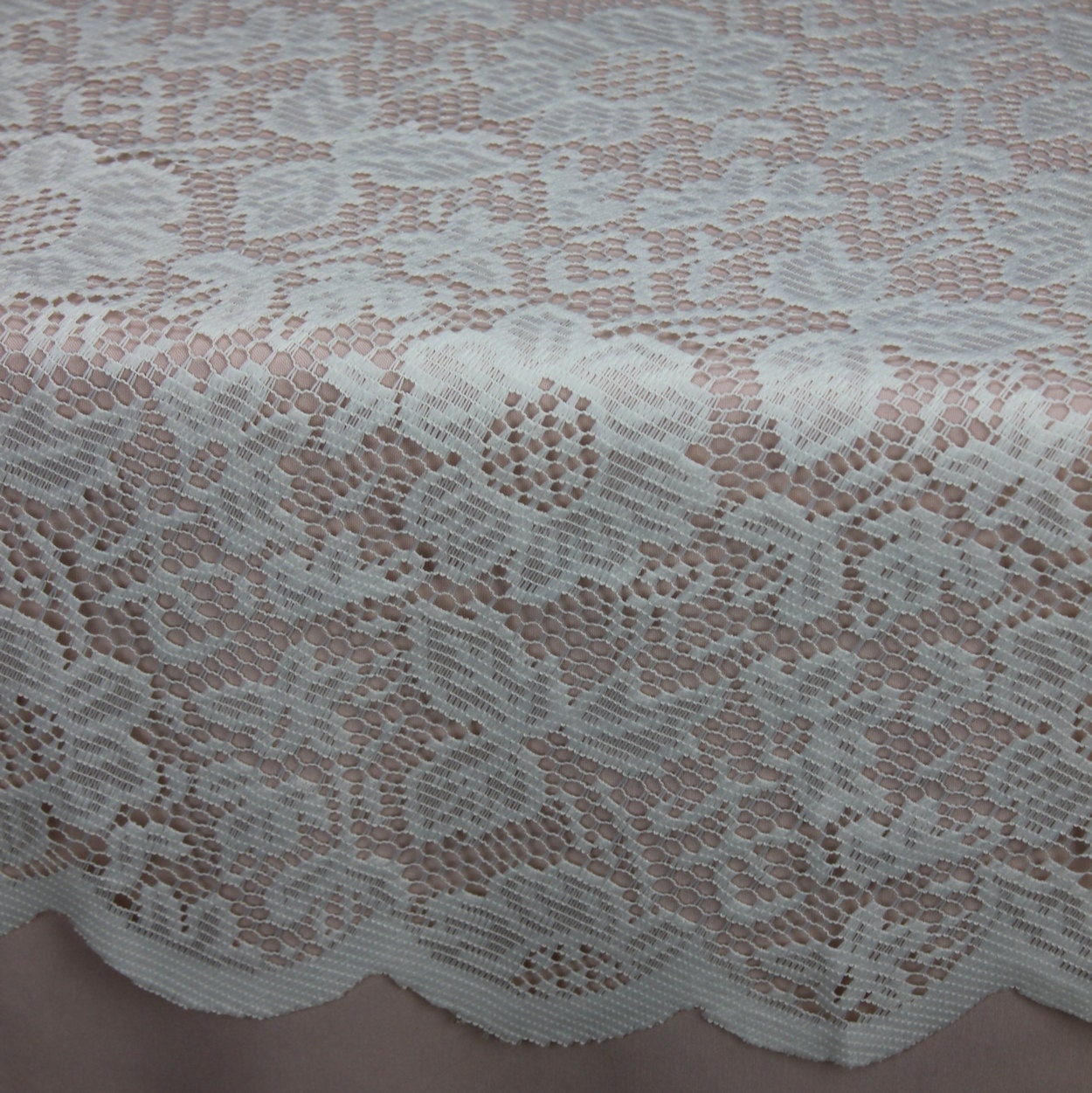 Ivory Lace Tablecloth 60 inches Round Lace Table Overlays