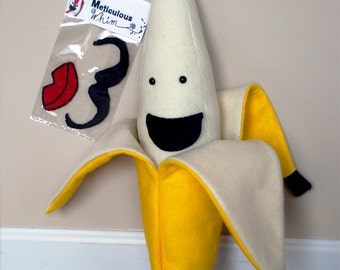 peeled banana plush