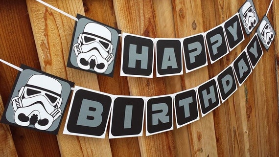 Star Wars Banner Storm Trooper Banner Men by SoleilsPapeterie