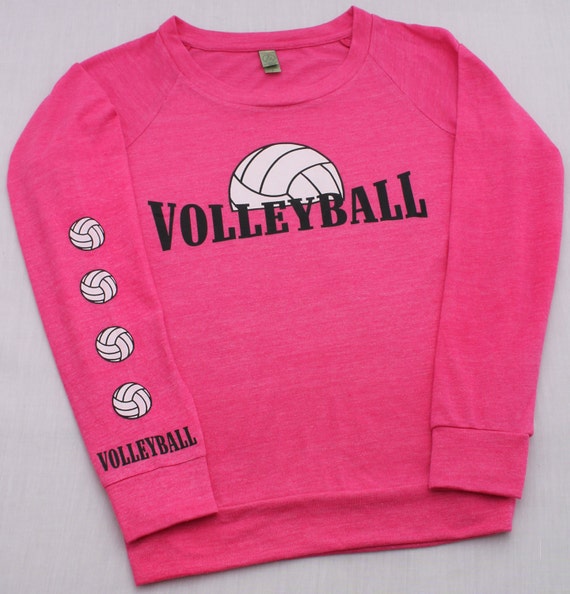 Volleyball Shirt in Azalea Pink with a Volleyball by XtremeSparkle