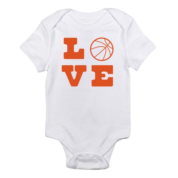 Basketball Love Baby Onesie. Basketball One Piece. March