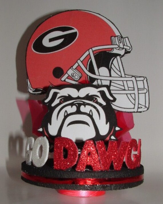 Georgia Bulldogs 3D Centerpiece or Cake Topper GO DAWGS