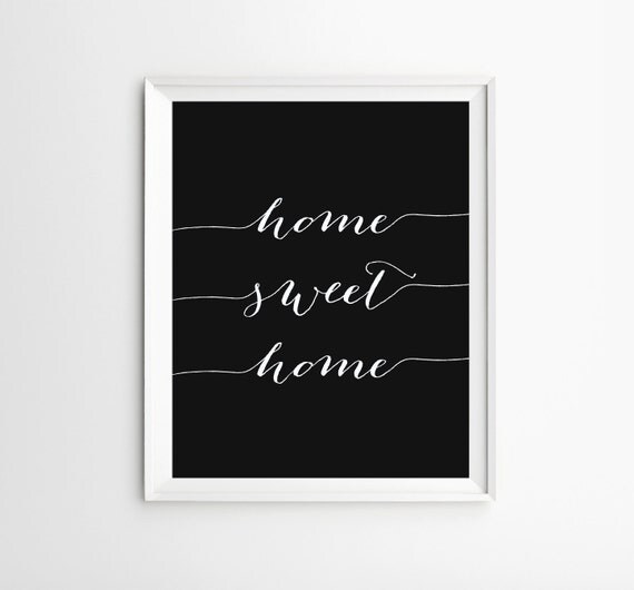 Home sign decor Home sweet home printable Home sweet home