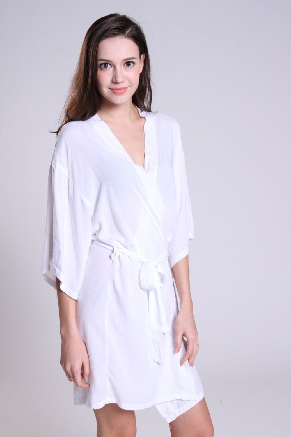 White cotton robe night dresses cotton nightwear bride gifts