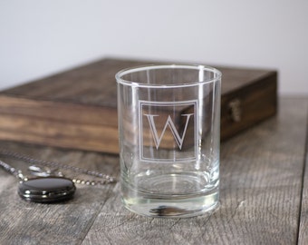 Personalized Whiskey Glass, Groomsman Gift, Custom sand carved glasses, Personalized Glasses, Etched Personalized Glass, Custom Glassware