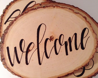 Popular items for wood burned signs on Etsy