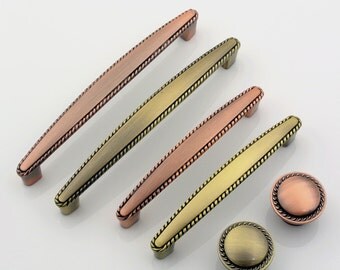 Retro Handle Knob Cabinet Handles Knobs Unique Dresser Drawer Pull Handle Antique Furniture Wardrobe Kitchen Cupboard Handles Pulls Hardware