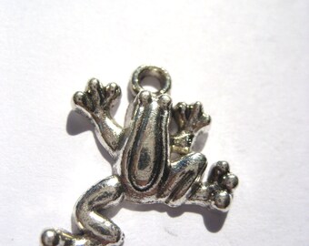 Frog Charms Jewelry Supplies Tree Frog Charm Froggy Charm Frog Charm Jumping Frog Charm