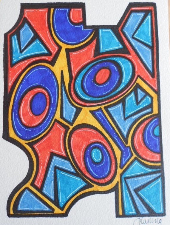 ORIGINAL handmade abstract sharpie art/marker by 2arti on Etsy