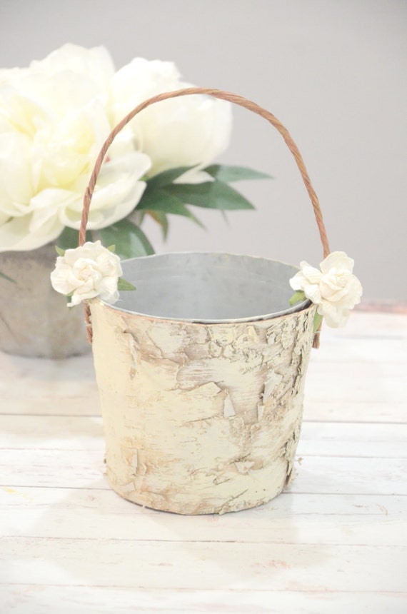 Flower girl basket boho chic