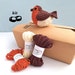 Robin Crochet Kit / DIY Kit Craft Kit Bird Decoration / Gift for Crocheter / Christmas Ornament Kit Robin Crochet Pattern