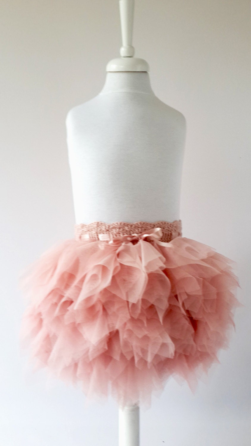 Blush Pink Playful Tutu Skirt Ruffle Tulle Skirt Frilly 7353