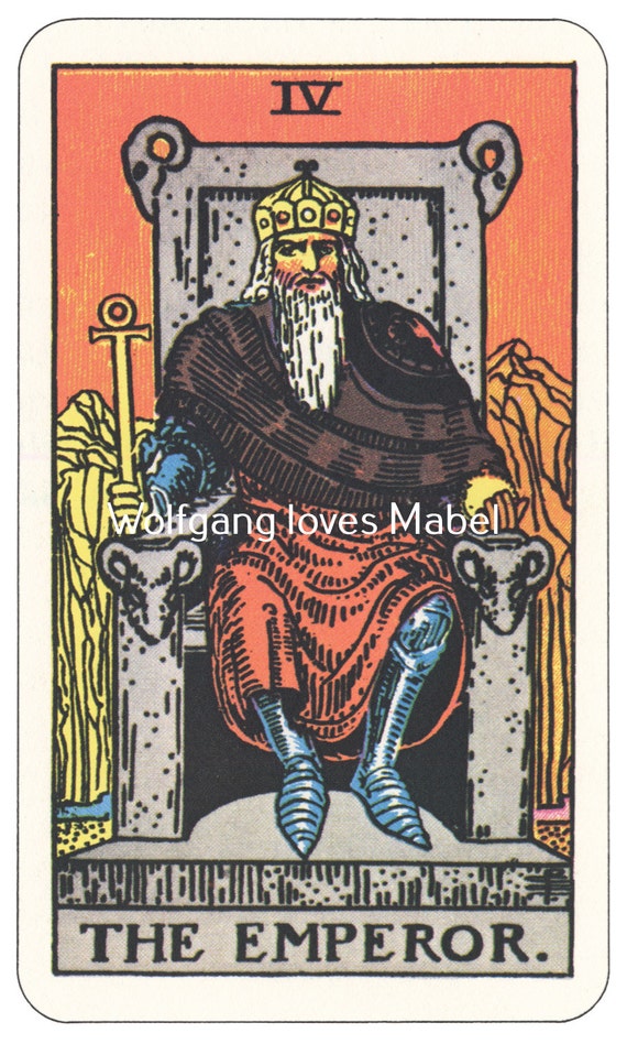 The Emperor IV Rider-Waite-Smith Tarot Card by WolfgangLovesMabel