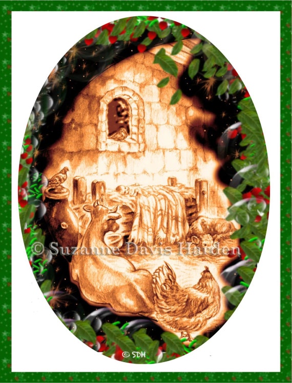 Christmas Greetings Five Nativity Scene Christmas Cards