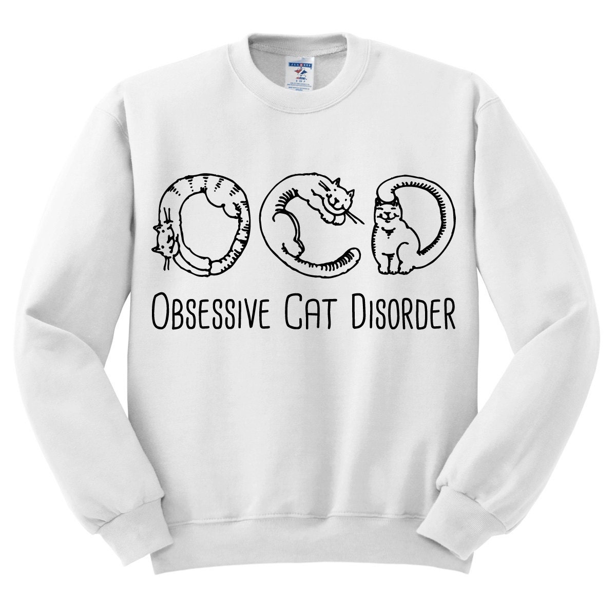 OCD Obsessive Cat Disorder Sweater Cat Sweater Jumper