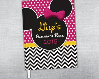 Disney autograph book. Personalized journal.