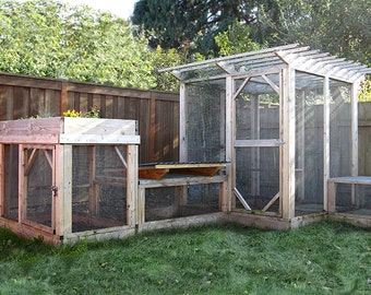 The Garden Run Complete Series Plan eBook (PDF), Modular Runs for Chicken Coop, Rabbit Hutch, or Catio – Instant Download, Imperial & Metric