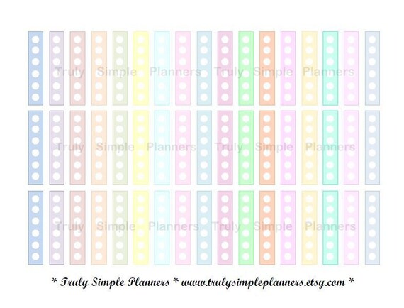 Printable Circle Checklist Banner Stickers by TrulySimplePlanners