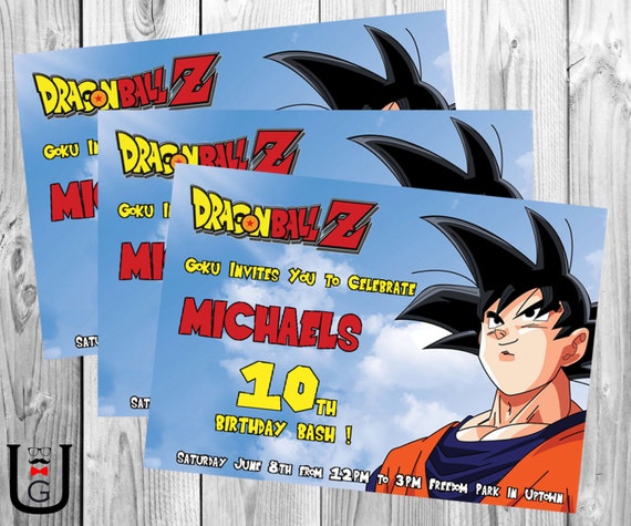 Carte D Anniversaire A Imprimer Dragon Ball Z Wizzyloremaria Official