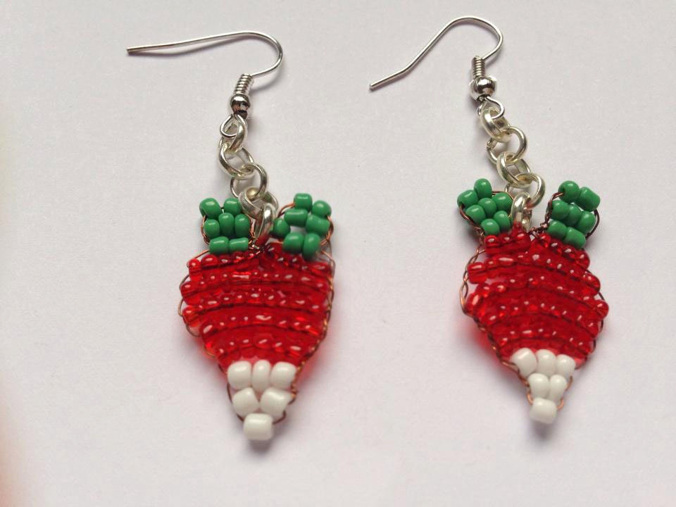 Harry Potter Luna Lovegood radish earrings and by Igcraft on Etsy