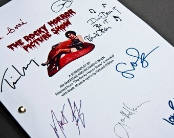 Rocky Horror Picture Show Film Movie Script with Signatures/Autographs Reprint Musical