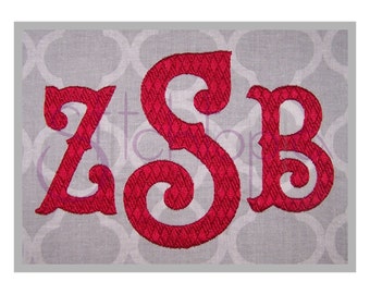 Fancy Argyle Monogram Embroidery Set - 4" 5" 6" - 11 Formats BX Fonts PES Machine Embroidery Monogram Font Alphabet - Instant Download Files