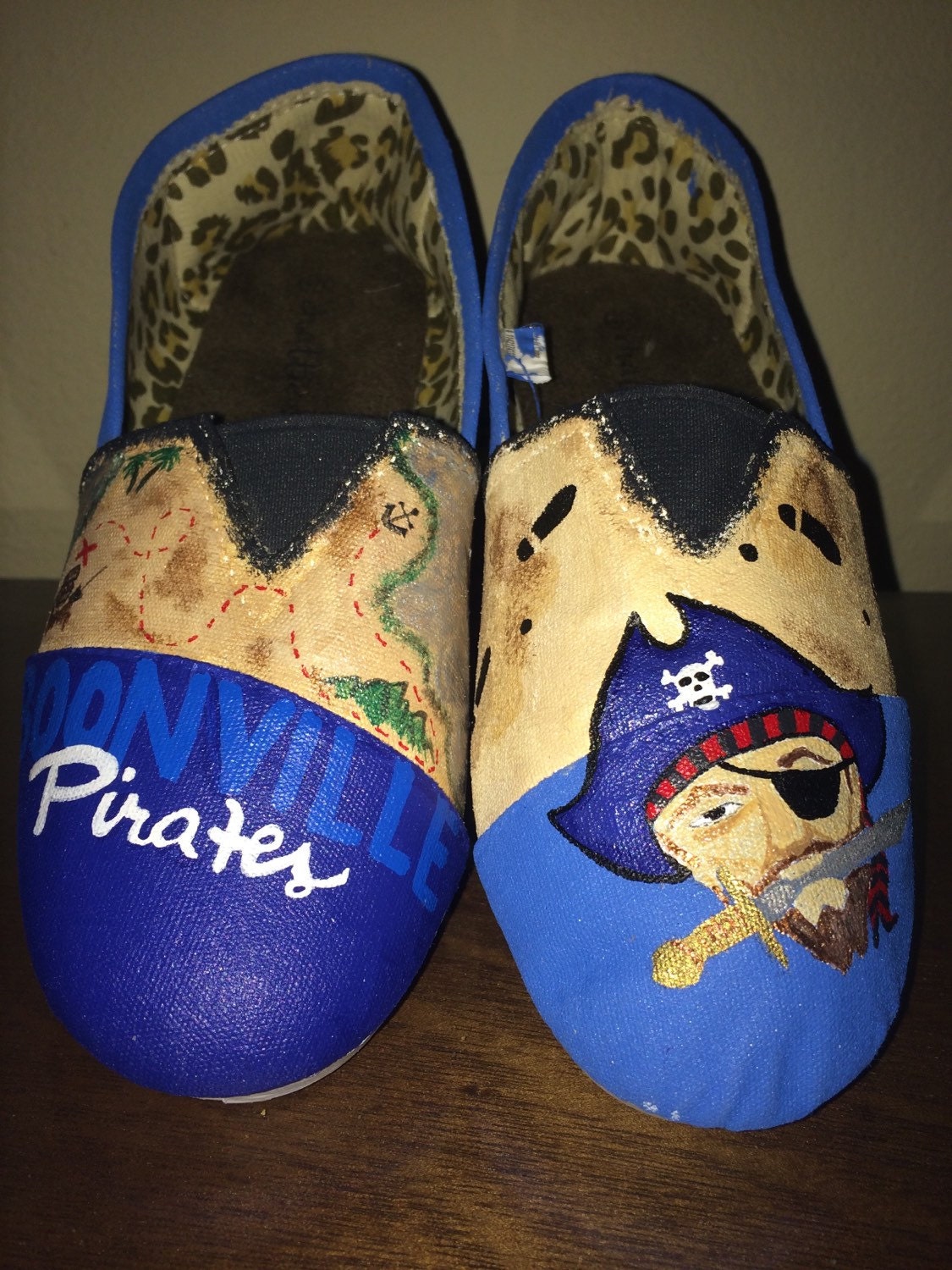 Kids Personalized Pirate theme shoes