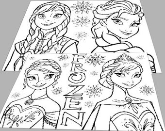 Download Popular items for frozen coloring on Etsy