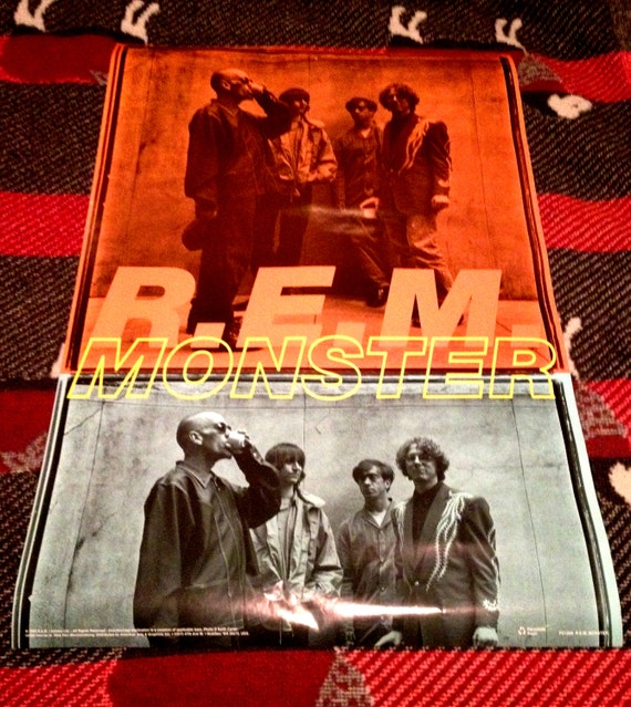 Items similar to Vintage 1990s REM Monster Tour Poster Unused 22x34 on Etsy