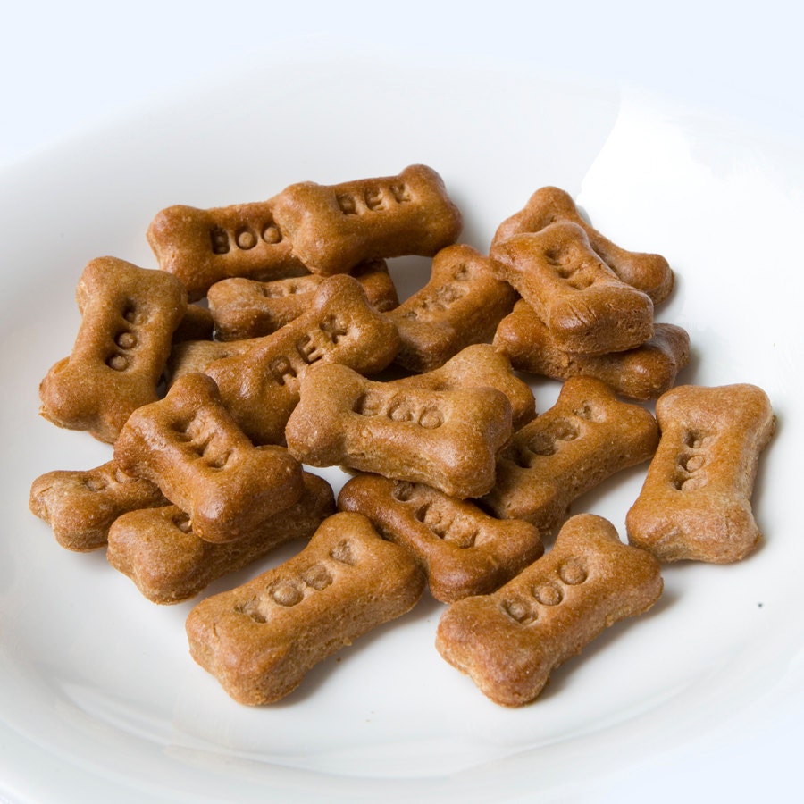 dog bones with peanut butter inside