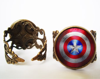 Unique captain america ring related items | Etsy