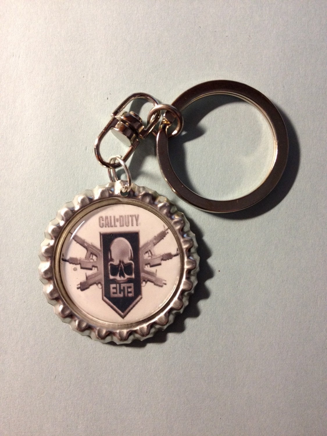 Handmade Call of Duty inspired keychain by GirlieInc on Etsy