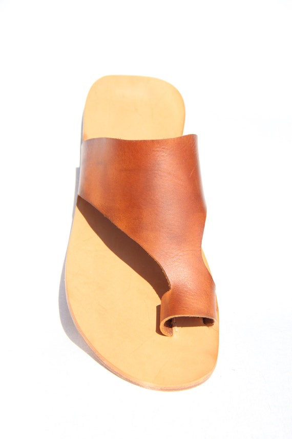 Men's sandals handmade in Florence (Italy) vegetable leather
