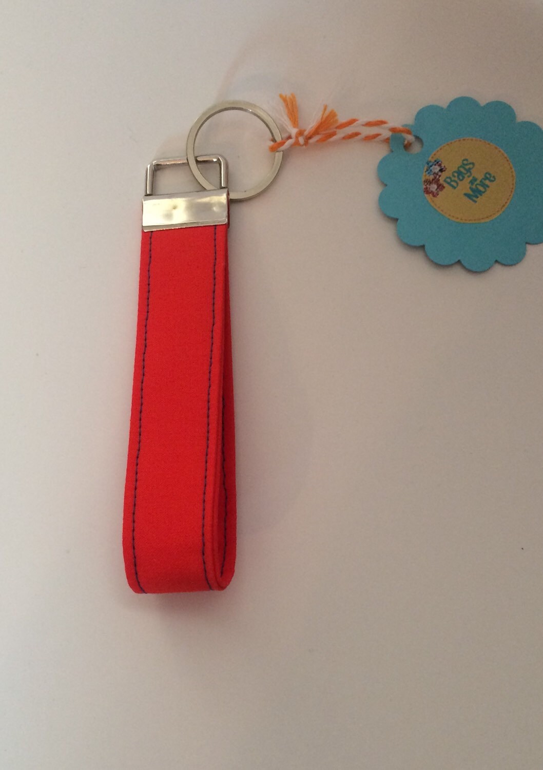 fabric key fob fabric keychain key fob wristlet by BagsandMoretc