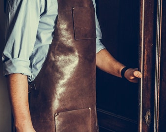 Leather apron | Etsy UK