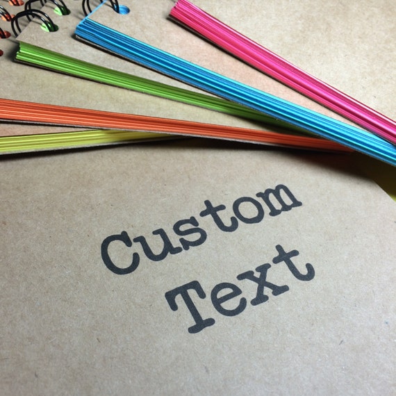 Notebook With Colored Pages custom notebook colored pages custom quote by misterscribbles