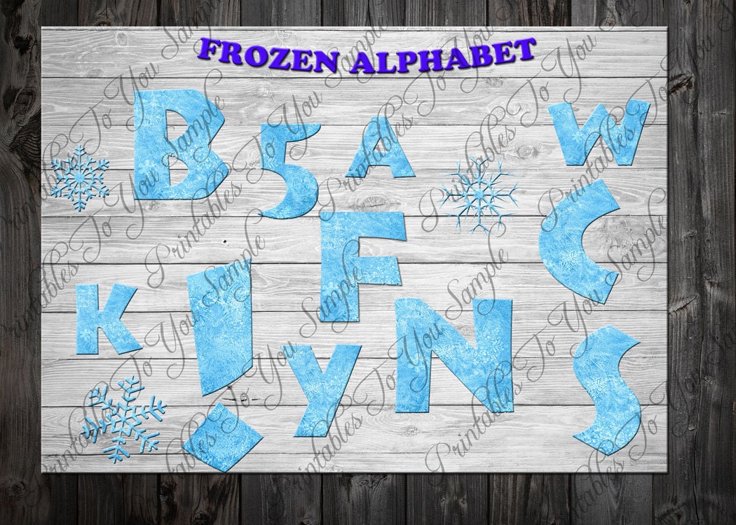 frozen alphabet clipart printable frozen letters numbers