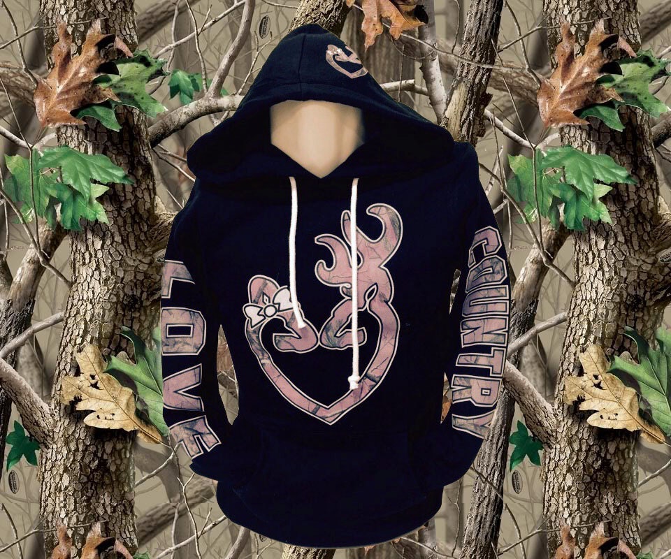 Pink Camo Love Country Hoodie by calicustomdesign on Etsy