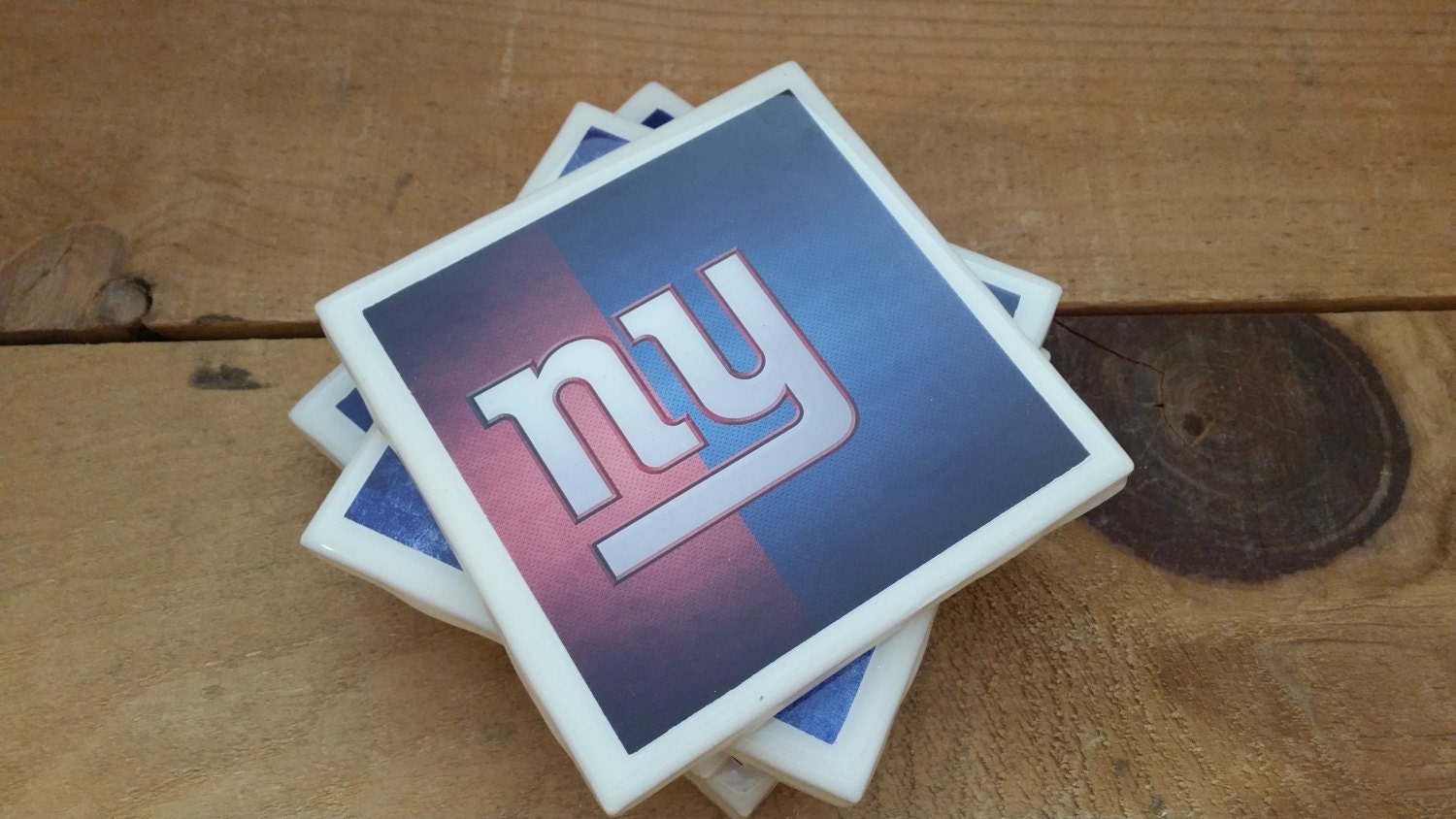 Set of 4 New York Giants Coasters by on Etsy