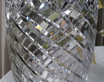 Waterford LARGE Heavy Cut Crystal Vase Magnificent!
