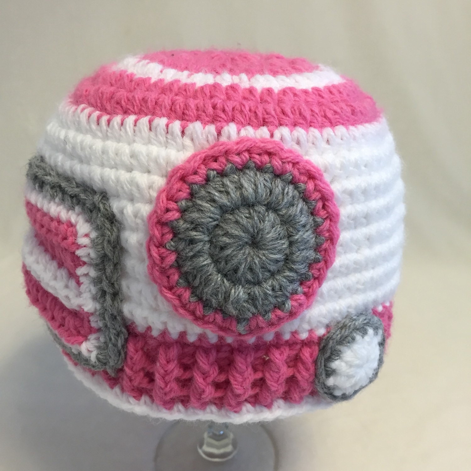 Crocheted R2D2 Baby Star Wars Crocheted Hat For Girl