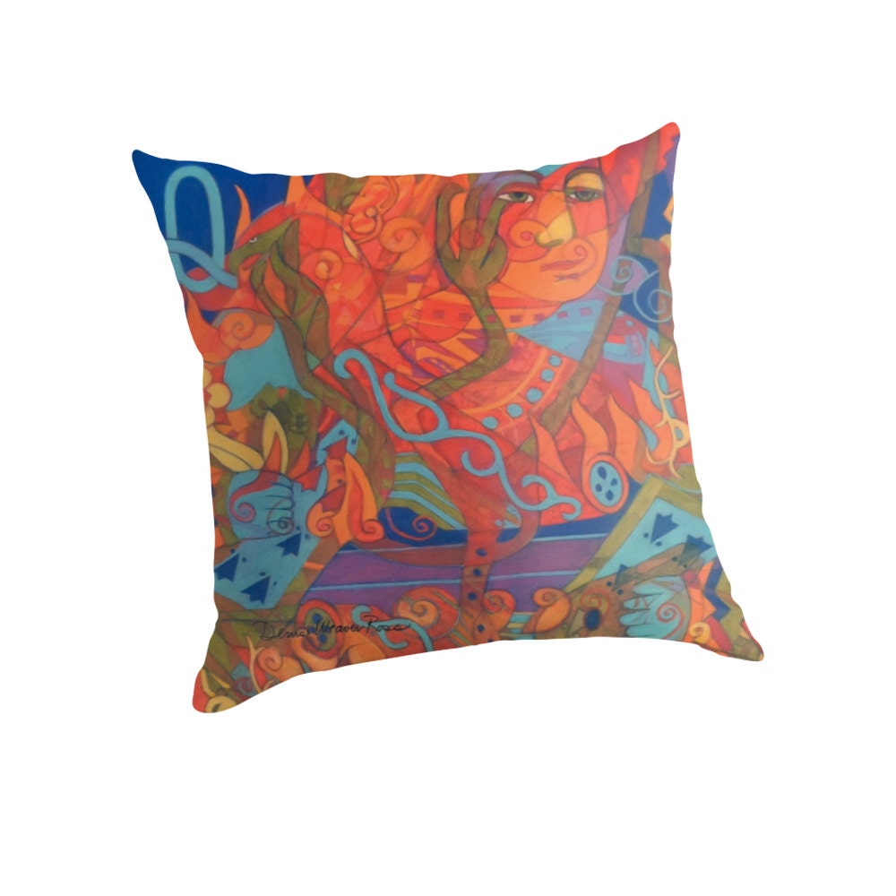 Queen of BonesThe Queen s Fire Throw Pillow