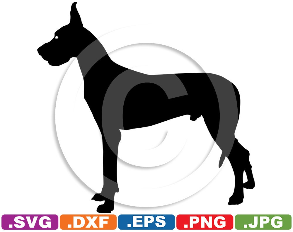 Download Great Dane Dog Image File svg & dxf cutting files for Cricut