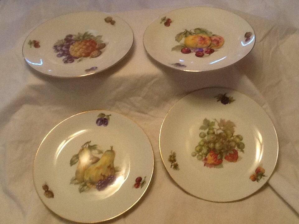 Bohemia Czechoslovakia Dessert Plates Set of 8