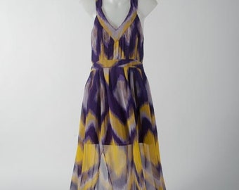 Cross-backed Maxi in Ikat Print