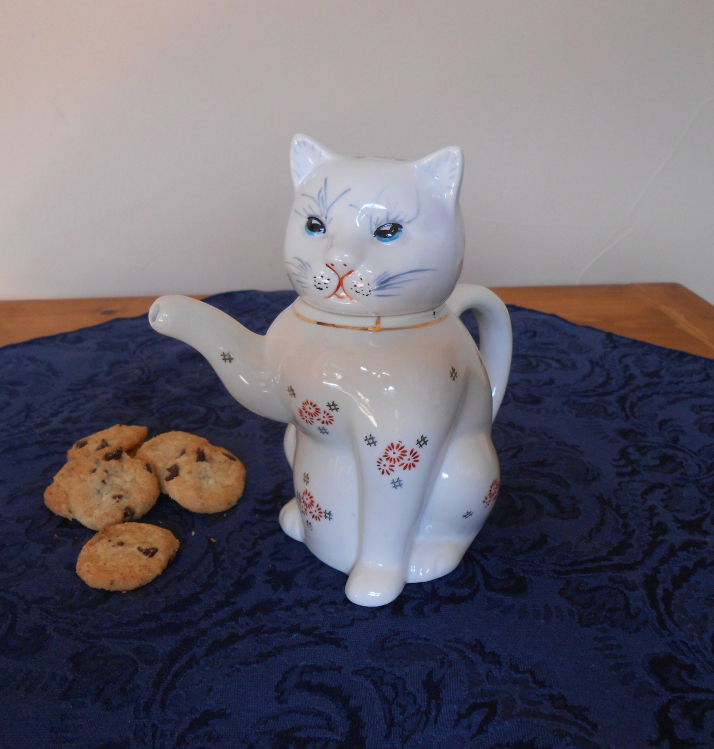 Cat Tea Pot Made In China Small White Ceramic Cat Shaped