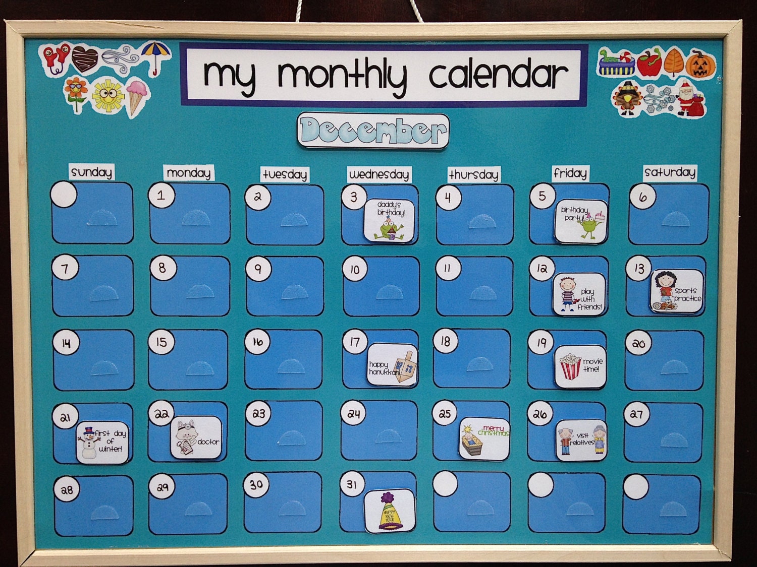 Monthly Calendar For Kids Printable